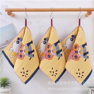 Gauze cartoon children's sweat towel, wholesale