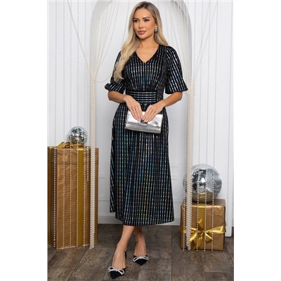 Платье праздничное Мадлен (черное) П14623-18М