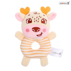 Развивающая погремушка Крошка Я «Оленёнок», цвет жёлтый