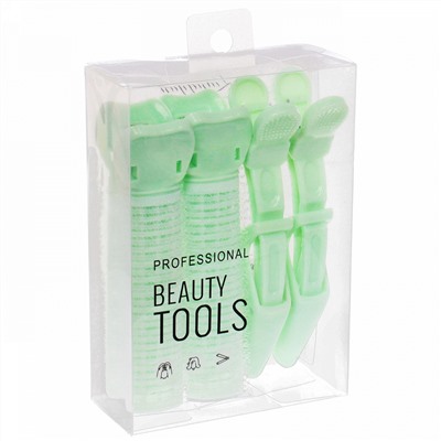 Бигуди пластмассовые с зажимом для прикорневого объема "Magic Beauty", 4шт, цвет микс