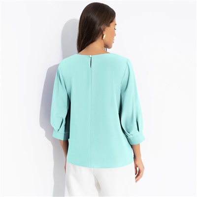 Блуза прямого силуэта, Предвкушение встречи (тиффани)