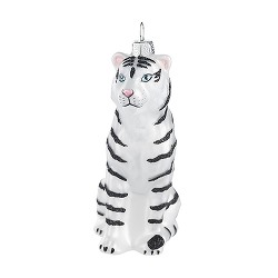 Тигр бенгальский сидящий (стекло) 6х4,5х11,5 см