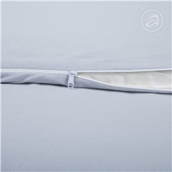 Пододеяльник трикотажный на молнии Серый Арт Дизайн