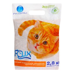 FELIKX  Древесный гигиен.наполнит.туалетов д/животных пакет 2,8кг.1/6(продукты)