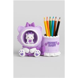 Ночник - подставка для канцелярских принадлежностей «Milly cat», purple