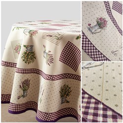 Outlet Лаванда печворк Скатерть круг диаметр 186 см 2310164