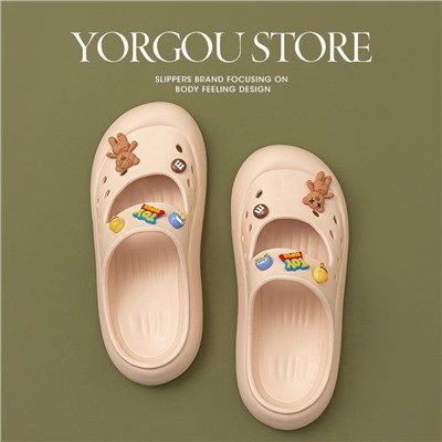 Summer slide, non-slip slippers platform, 2023 collection