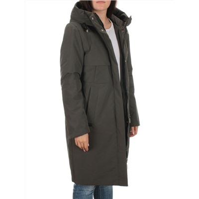 BM22913 DK.GRAY Пальто демисезонное женское (100 гр. синтепон)
