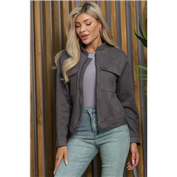Бомбер Александра (тёмно-серый) Б13273-2М