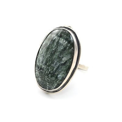 Кольцо серафинит " Овал " 21*31мм, размер 18