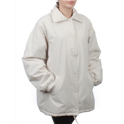 H24-216 LT. BEIGE Куртка демисезонная женская (100 гр. синтепон)