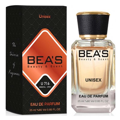 Beas U716 Tom Ford Tobacco Vanille edp 25 ml, Парфюм унисекс Beas U716 создан по мотивам аромата Tom Ford Tobacco Vanille