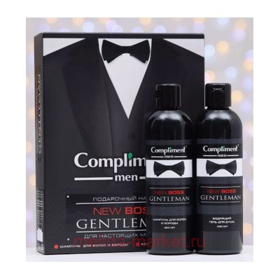 Compliment Подарочный набор Gentleman New Boss Шампунь для 250мл+Гель для душа 250мл №1770