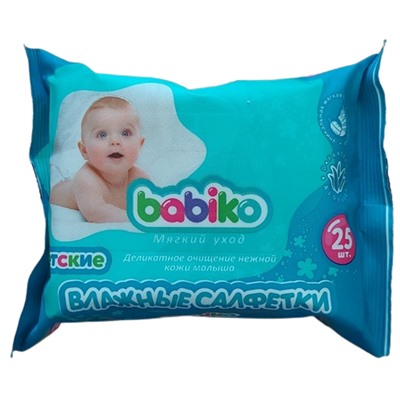 Салфетки влажные детские 25шт BABIKO KIDS STORY