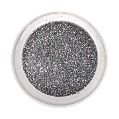 Декоративные блёстки LUXART LuxGlitter (сухие), 20 мл, размер 0.2 мм, голографические серебристые
