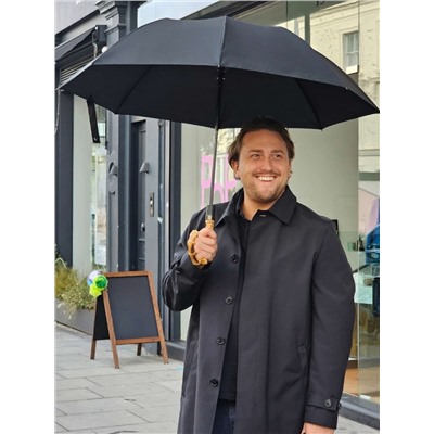 G938-01 Black (Черный) Зонт мужской полуавтомат Fulton