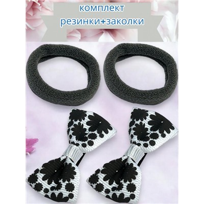 Детский набор аксессуаров для волос (2 резинки и 2 уточки) НД3 тип 5