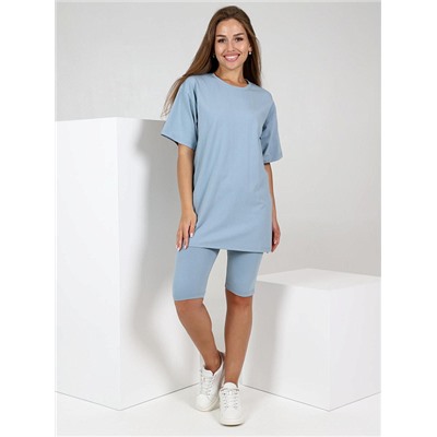 Велосипедки Луссо серо-голубой ИвК