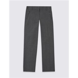 Girls' Slim Leg Additional Length Trousers (2-18 Yrs)