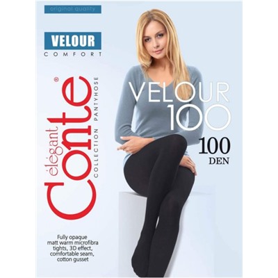 Колготки теплые, Conte, Velour 100 XL оптом