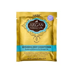 Восстанавливающий кондиционер для волос с Аргановым маслом Argan Oil Repairing Conditioner, Hask 50 мл