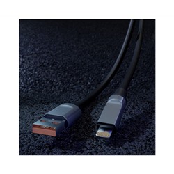 Кабель Smartbuy Bold, USB - Lightning, для Apple, экстрапрочный, 3A output, оплетка TPE, 1м, черный