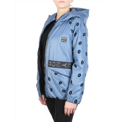 ZW-2166-C BLUE Куртка демисезонная женская BLACK LEOPARD (100 гр.синтепон)