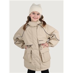 Парка утеплённая для девочки NIKASTYLE 5м3425 Латте