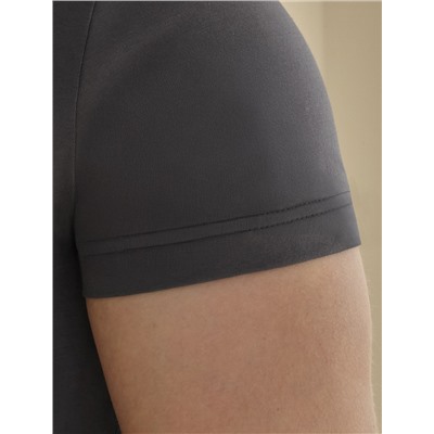 Футболка slim fit  из премиального хлопка с эластаном