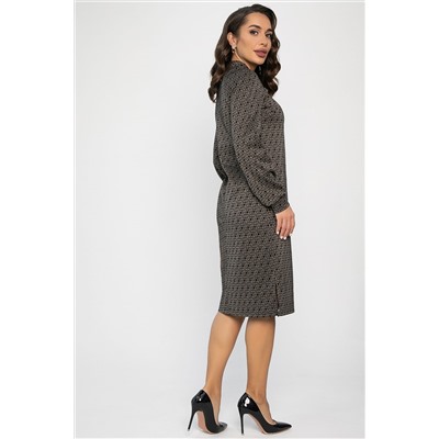 Платье Изящный образ (коричневое) П13749-19М