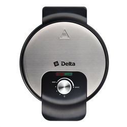 Вафельница электрическая 1000 Вт, Ø19 см "Венская" DELTA DL-056 черная