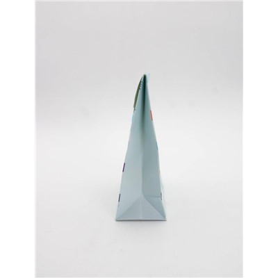 Пакет подарочный (XS) "Colorful dots", blue (12x6x16)