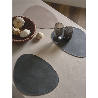 Набор из 4-х двухсторонних сервировочных салфеток Drop, 33х41 см, зеленый/бежевый