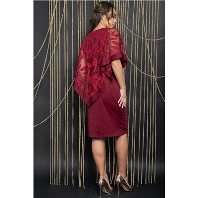 Платье Твой выход (бордо) П14586-7М