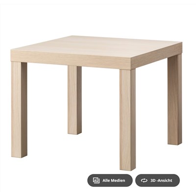 LACK Beistelltisch, weiß, 55x55 cm