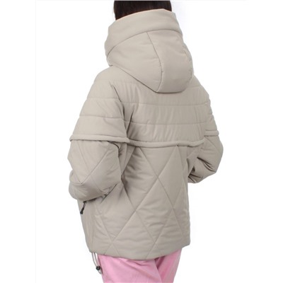 270 GRAY/BEIGE Куртка зимняя облегченная женская (верблюжья шерсть)