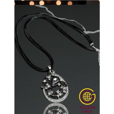 Кулон на кожаном шнурке "Женская грация" Арт КШ2130/16