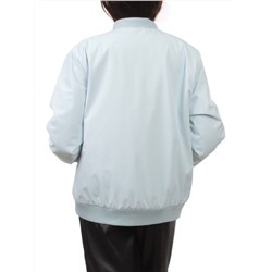 H24-608 LT. BLUE Куртка бомбер демисезонная женская (100 гр. синтепон)