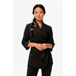 Блуза медицинская женская 3-88-04-3 / ADVA Черная (65F)