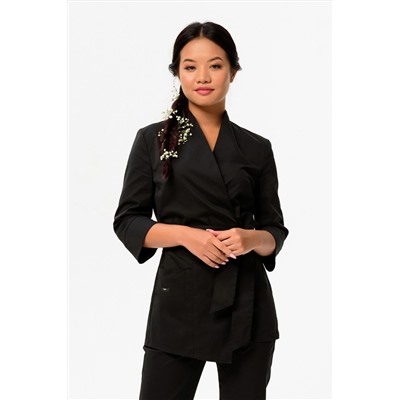 Блуза медицинская женская 3-88-04-3 / ADVA Черная (65F)