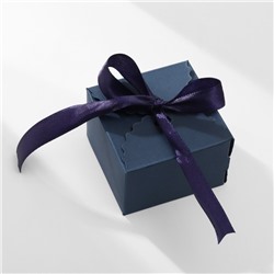 Коробочка подарочная складная «Сюрприз» 6×6×4,5, синий