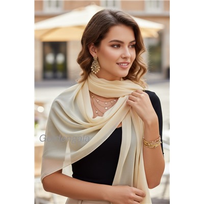 Шарф шифоновый однотонный Арт 0984/18