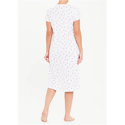 Floral Lace Trim Nightie
