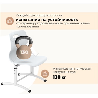 Стул Дельта SHT-S-TN27/3-5
                        д3-5 серый / белый муар