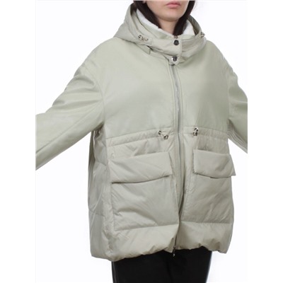 H24-210 LT. OLIVE Куртка демисезонная женская (100 гр. холлофайбер)