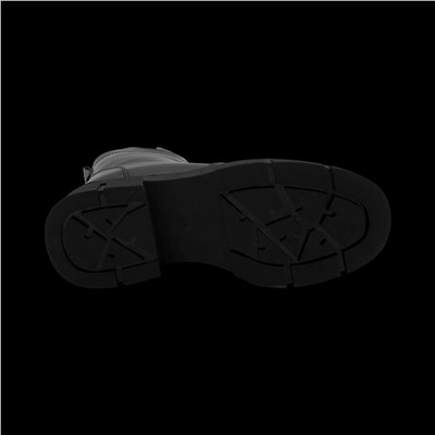 Ботинки из натуральной кожи на меху РА06-1 черные