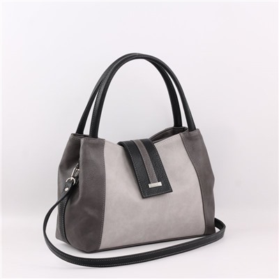 Сумка 333 мульти итальянский серо-черный