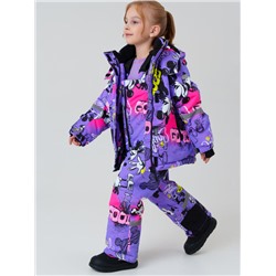 Комплект зимний для девочки: куртка, полукомбинезон