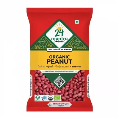 Органический Арахис (500 г), Organic Peanut, произв. 24 Mantra Organic