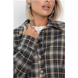 Рубашка Денни (бежево-коричневая) Б14136-7М